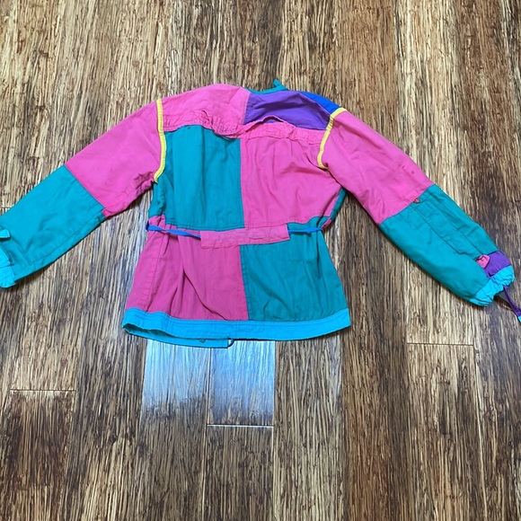 Vintage handmade embroidered colorblock jacket from Nepal - Picture 7 of 7